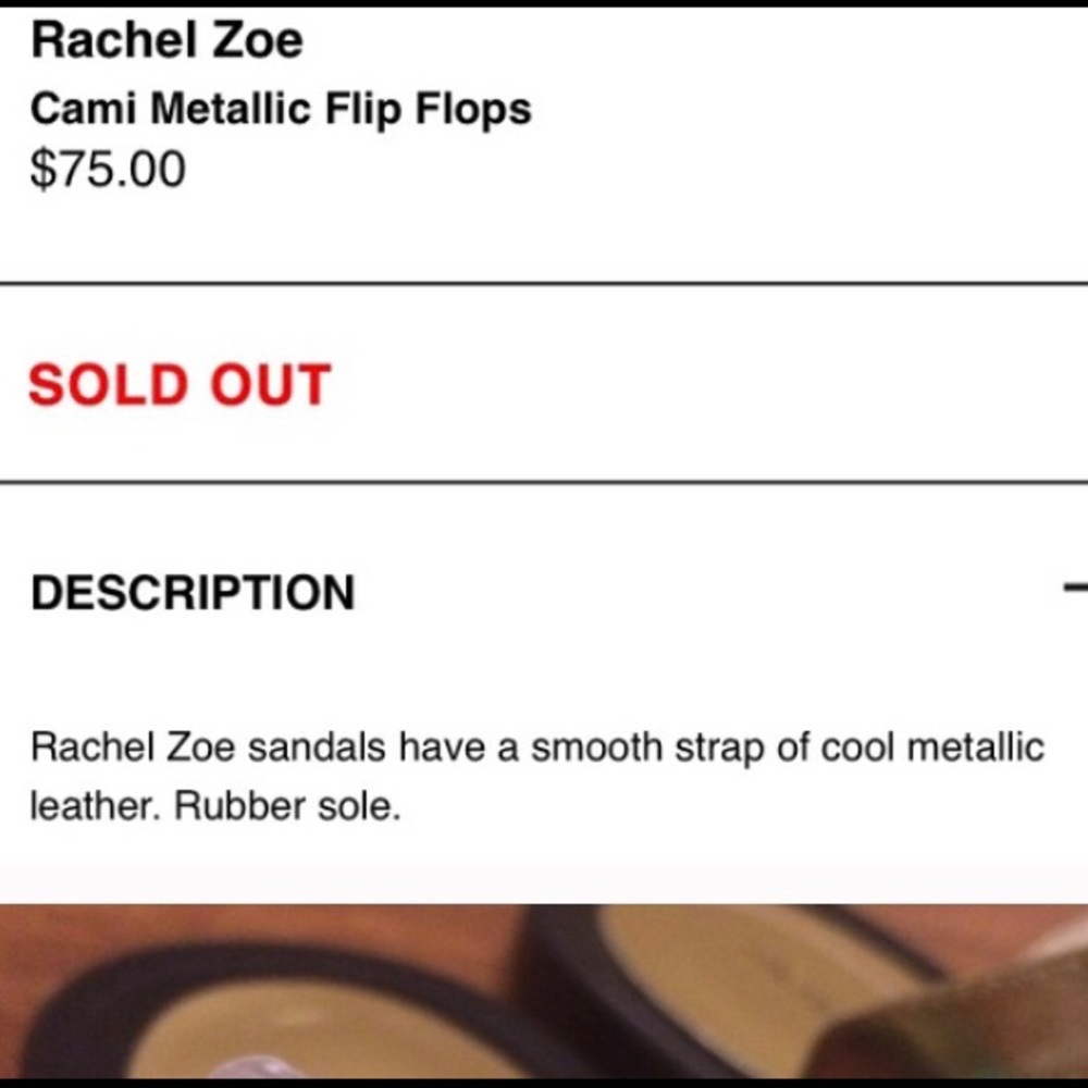 RARE RACHEL ZOE GUNMETAL METALLIC “CAMI” SANDALS - Picture 10 of 10